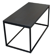 Couchtisch 90x45cm schwarz eckig Mod. II