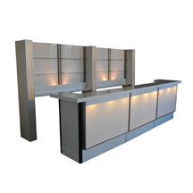 BAR beleuchtbar aus Holz und Plexiglas 